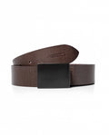 Men's 100% Aged Cowhide Crosta Leather Belt Plaza