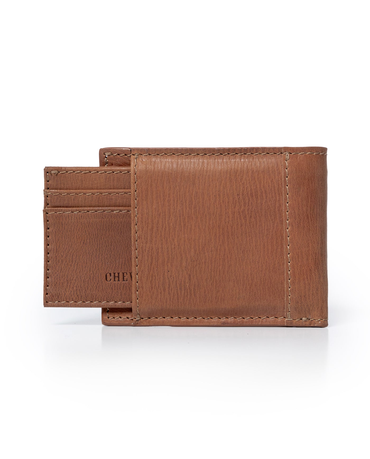 Mens Wallet Horizontal Aniline Aged Cowhide Leather Two Wing Removable Document Holder Artisan Flap - Brown 63_021H003_CAF161333_3