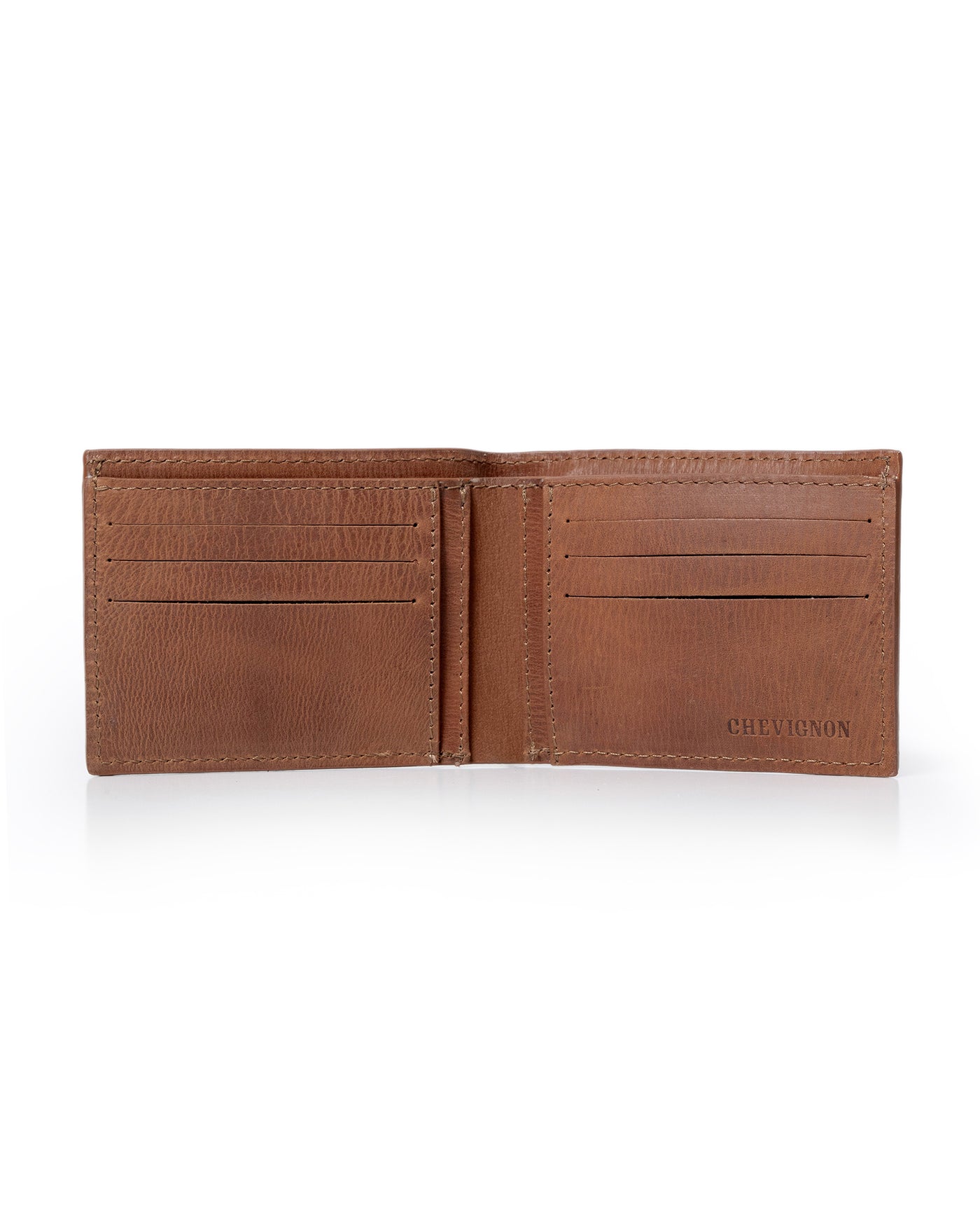 Mens Wallet Horizontal Aniline Aged Cowhide Leather Two Wing Removable Document Holder Artisan Flap - Brown 63_021H003_CAF161333_4