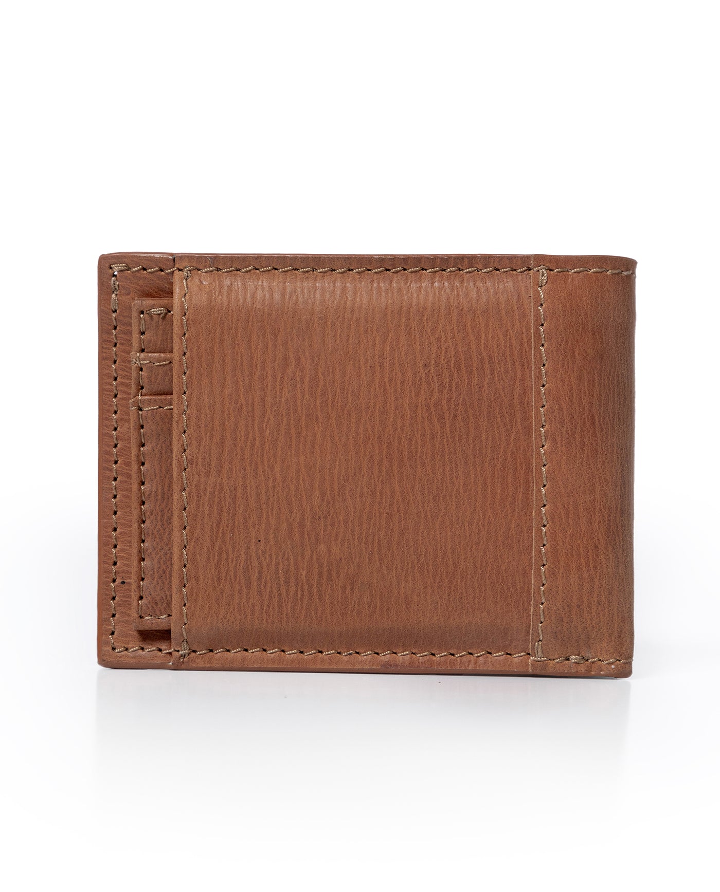 Mens Wallet Horizontal Aniline Aged Cowhide Leather Two Wing Removable Document Holder Artisan Flap - Brown 63_021H003_CAF161333_7