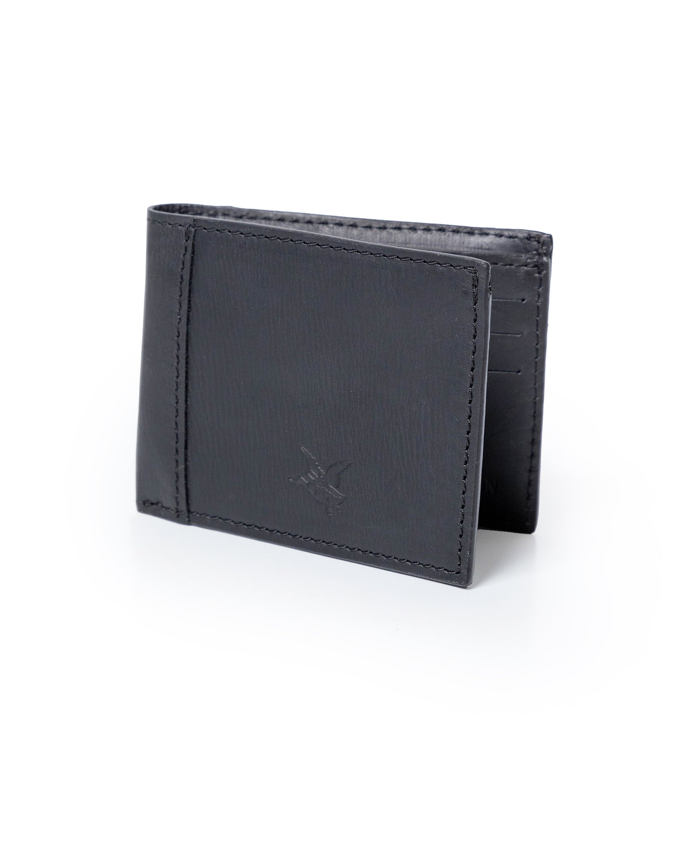 Mens Wallet Horizontal Aniline Aged Cowhide Leather Two Wing Removable Document Holder Artisan Flap - Black 63_021H003_NEG194007_5