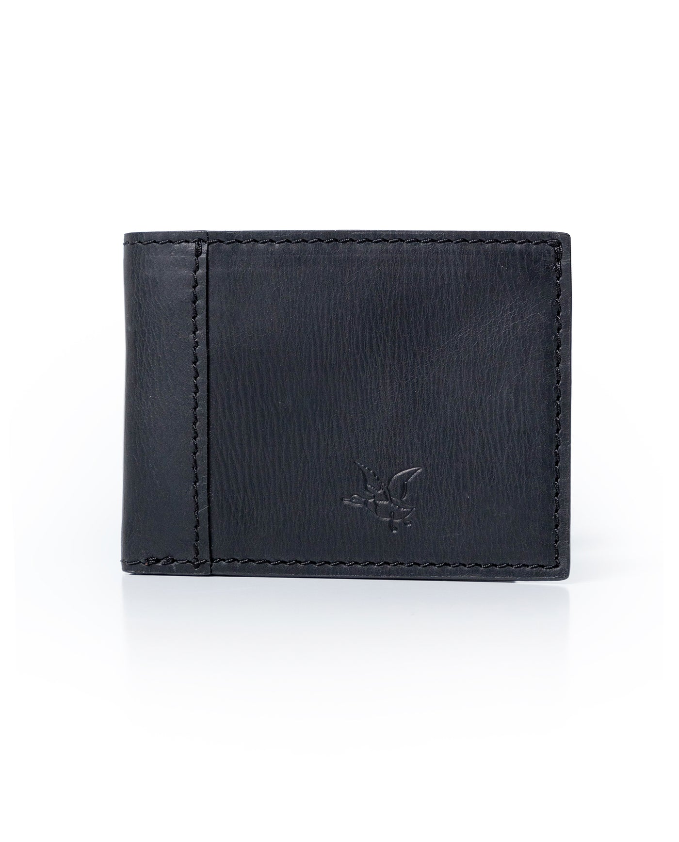 Mens Wallet Horizontal Aniline Aged Cowhide Leather Two Wing Removable Document Holder Artisan Flap - Black 63_021H003_NEG194007_6