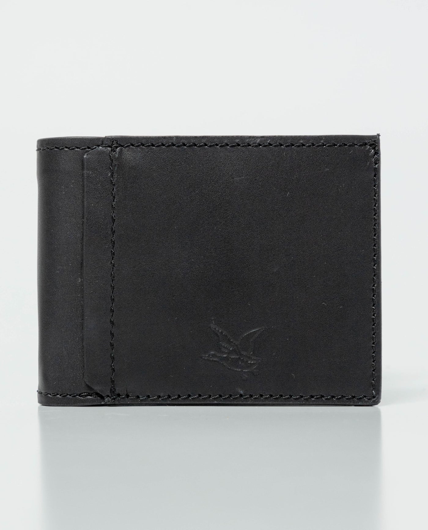 Men's Semi-Greasy Leather Bifold Wallet with Three-Body Design 022G000 - 2