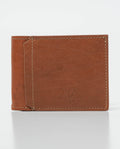 Men's Classic Two-Wing Semi-Greasy Leather Wallet