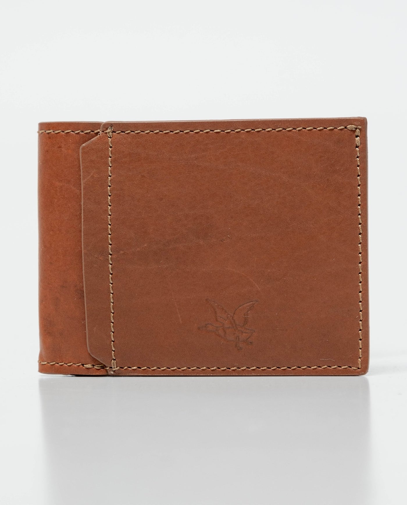 Men's Classic Two-Wing Semi-Greasy Leather Wallet 022G001 - 1