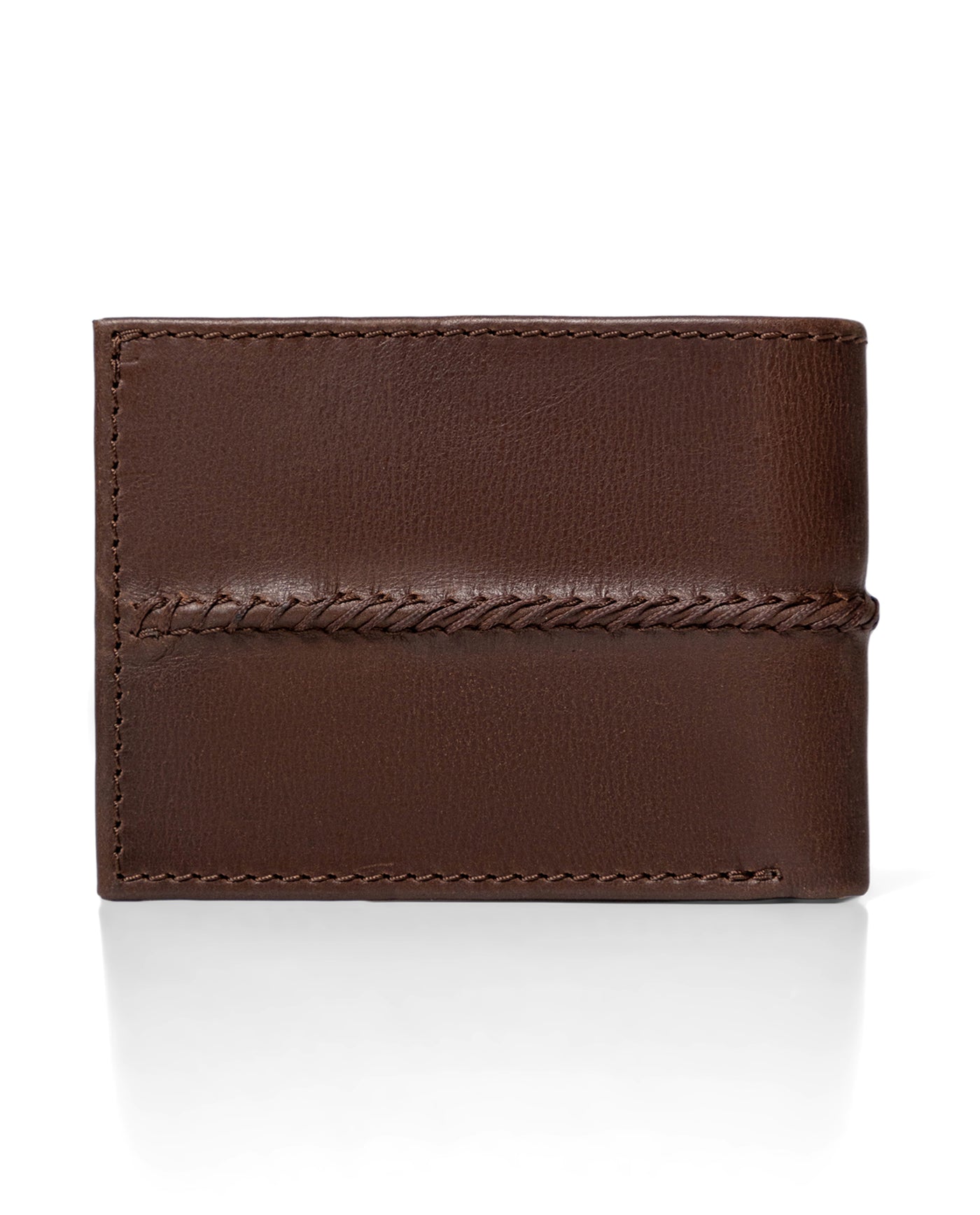 Men's Hand-Stitched Cowhide Leather Wallet with Front Document Holder, Sparkle 029G002 - 5