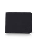 Men's Leather Wallet Semi-greased Cowhide - Black