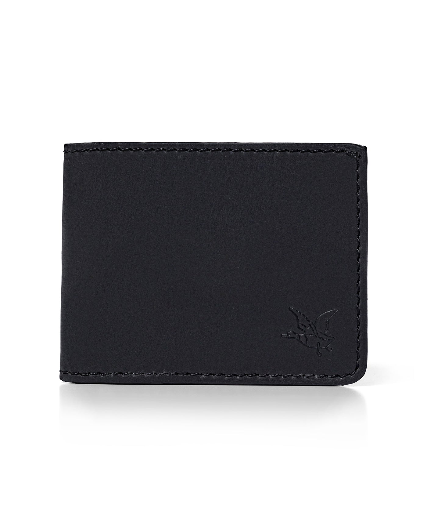 Semi-greased Leather Wallet 100% Cowhide - Black 029G004 - 1
