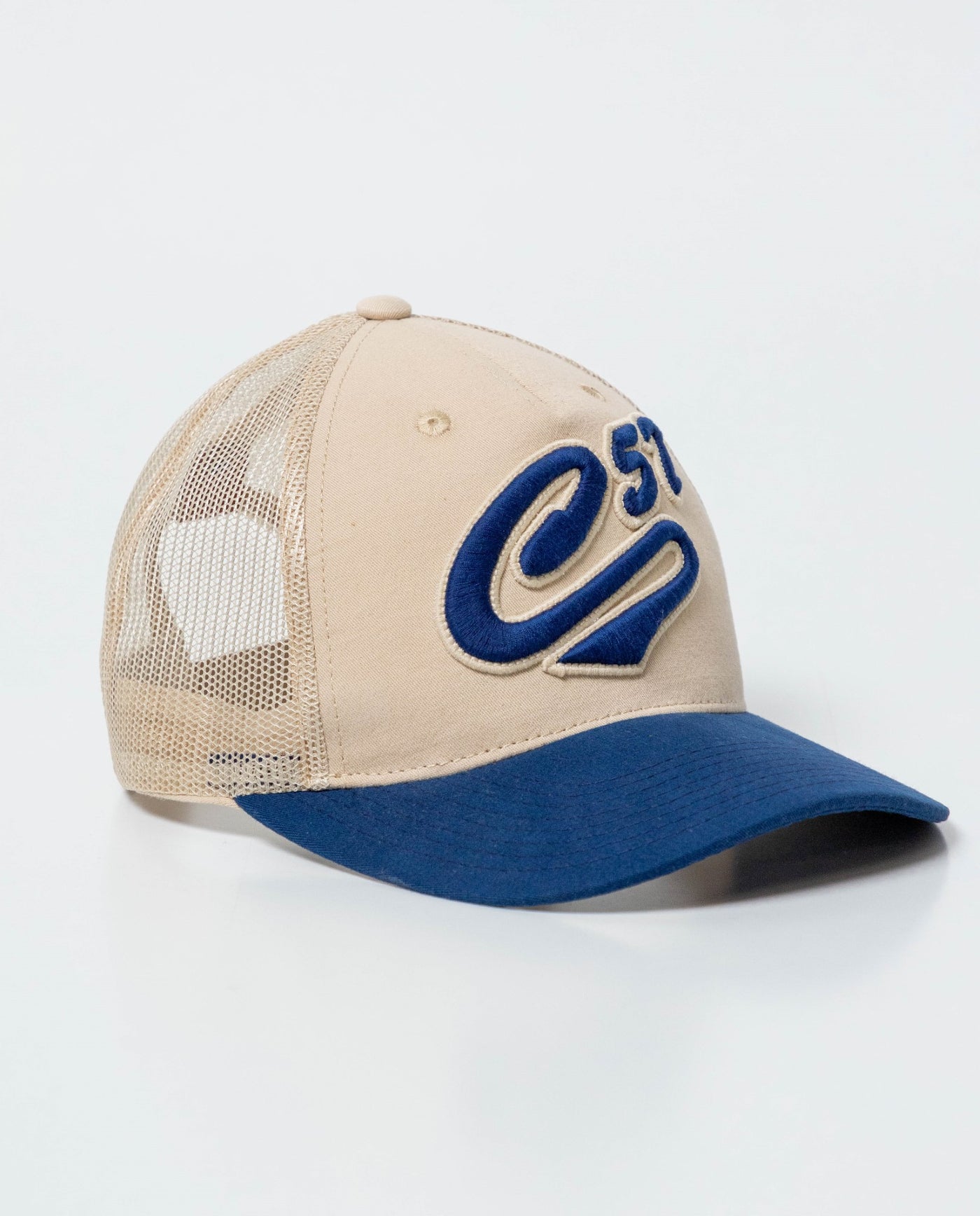 Gorra Unisex Tipo Trucker en Algodón y Malla - Blue 63_031G008_AZU194028_0