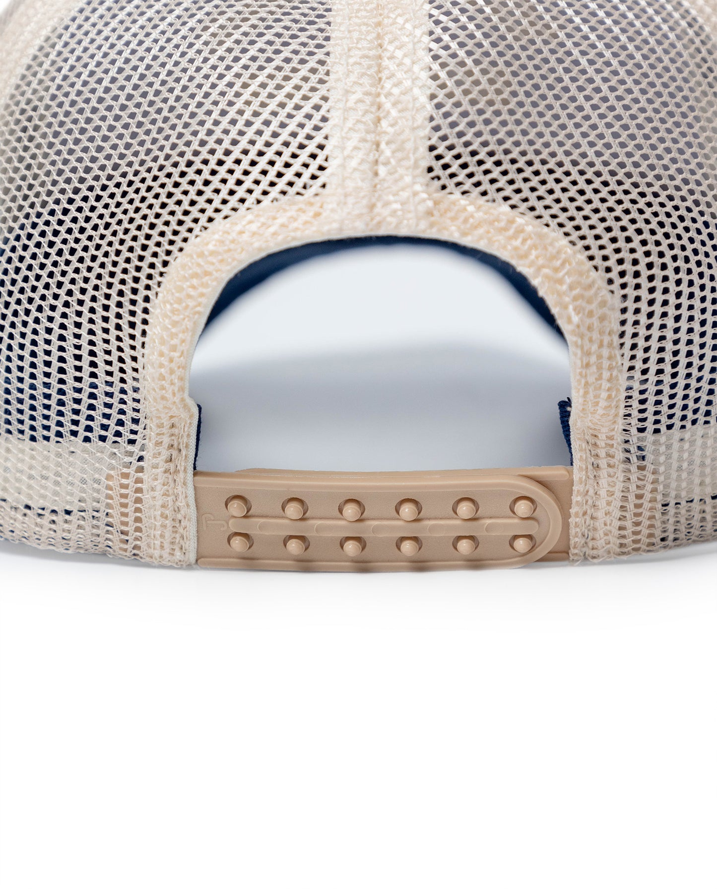 Unisex Cap Trucker 5 Panel Cotton Polyester Drill Raw Embroidered Graphic Cord Detail Plastic Strap - Blue 63_031H002_AZU154105_4