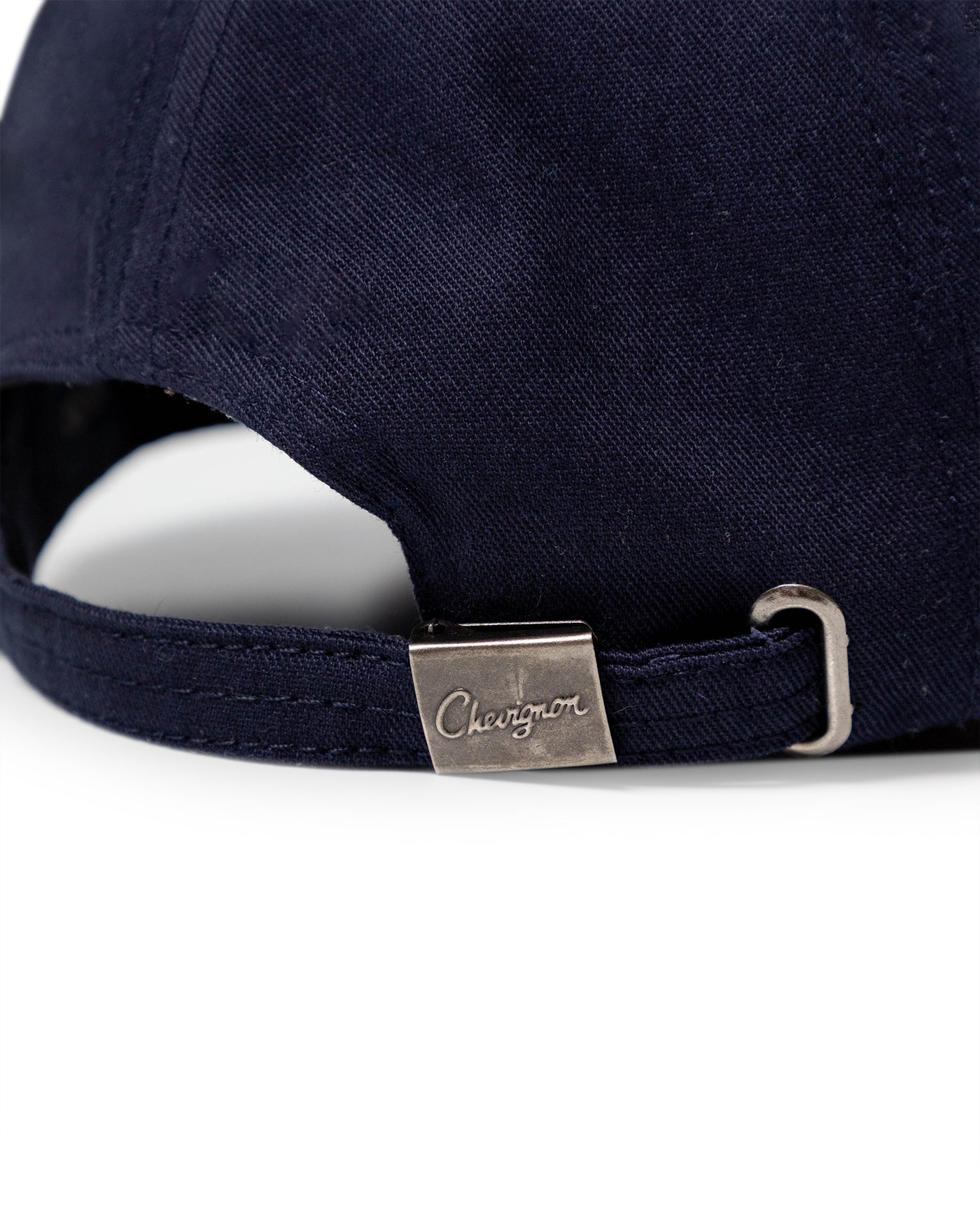 Unisex Cap 6 Panel Cotton Drill Corduroy Visor Structured Front Foam-Traditional Embroidery Combined Fabric Strap - Blue 63_031H009_AZU194052_4