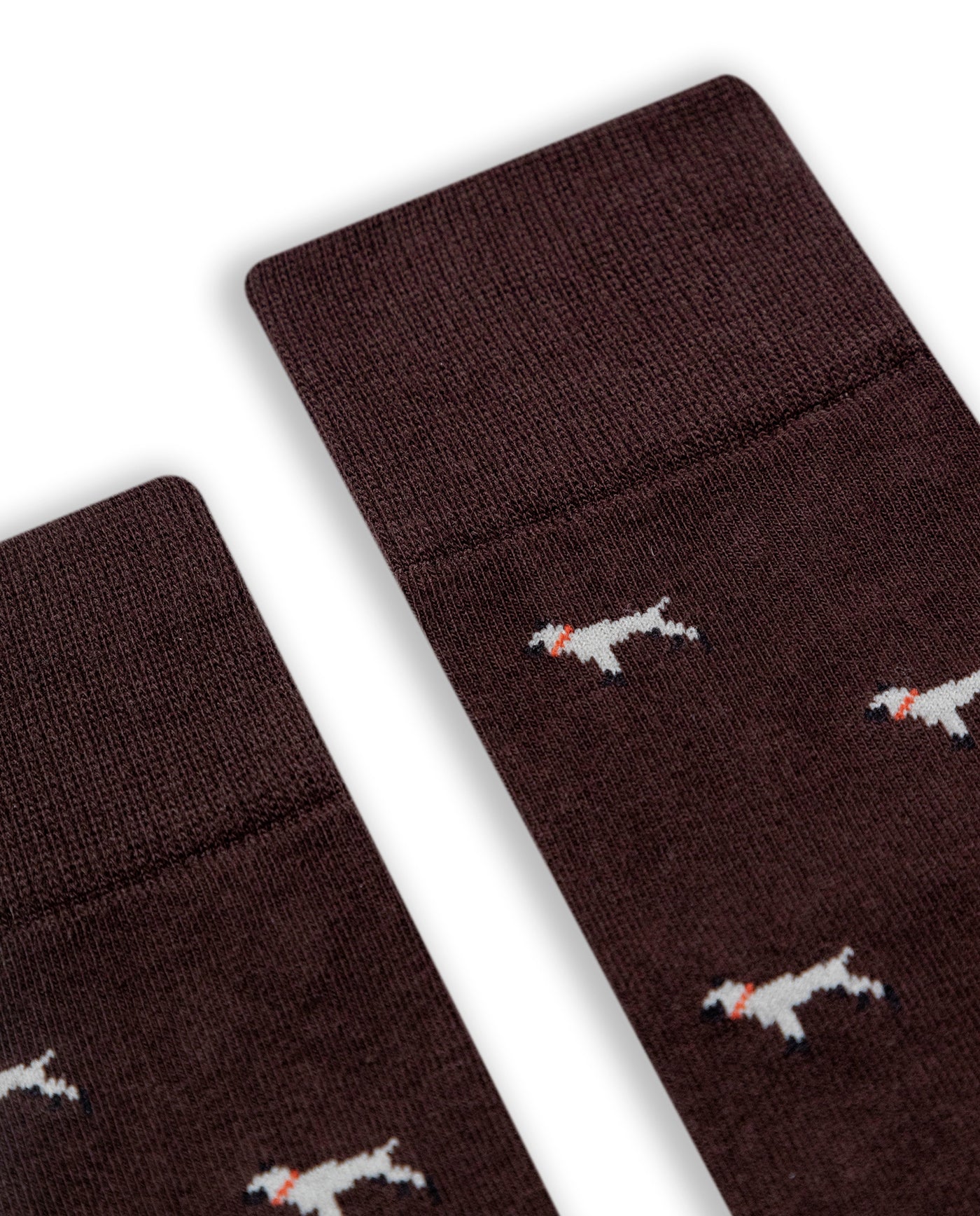 Mens Socks Mid Calf Cotton Elastane Dog Graphics Chevignon - Brown 63_051H002_CAF191325_4