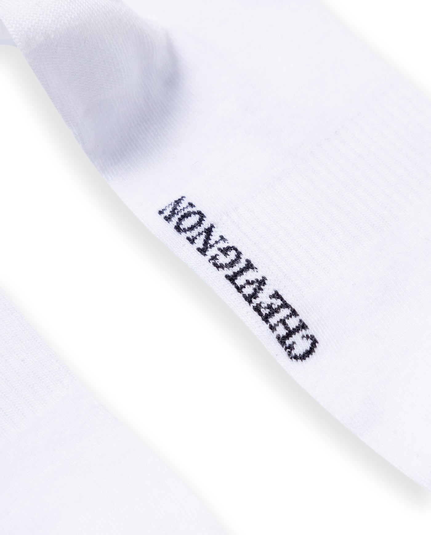 Mens Socks Mid Calf Cotton Elastane Ribbed Duck Logo Classic Versatile - White 63_051H006_BLA110601_3
