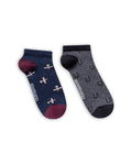 Men's Socks Two Pack Ankle Cotton Elastane Chevignon - Various