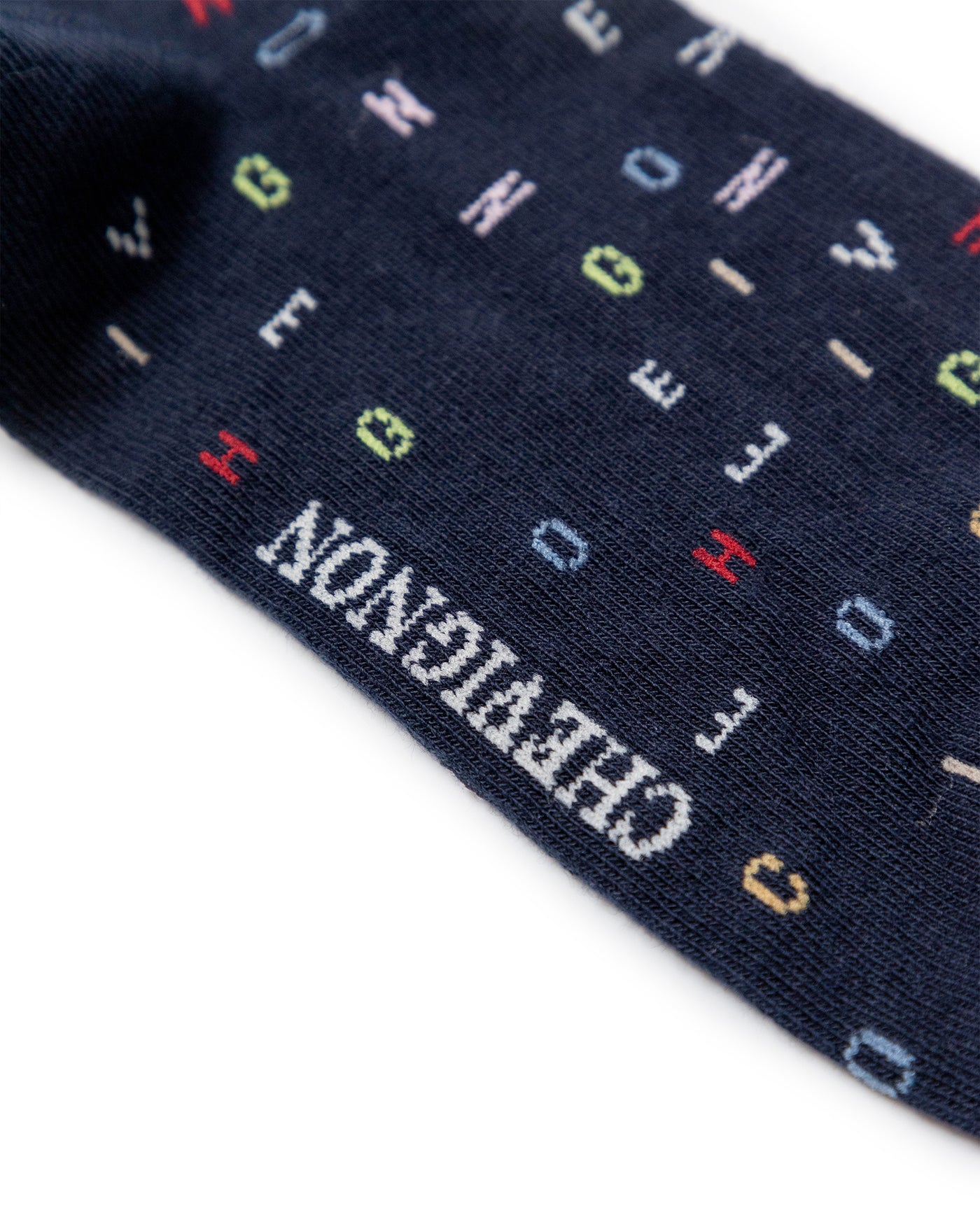 Men's Letter Graphic Mid-Calf Socks in Cotton-Polyamide Blend 059G001 - 2