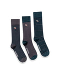 Men's Bamboo Fiber Mid-Calf Socks 3-Pack