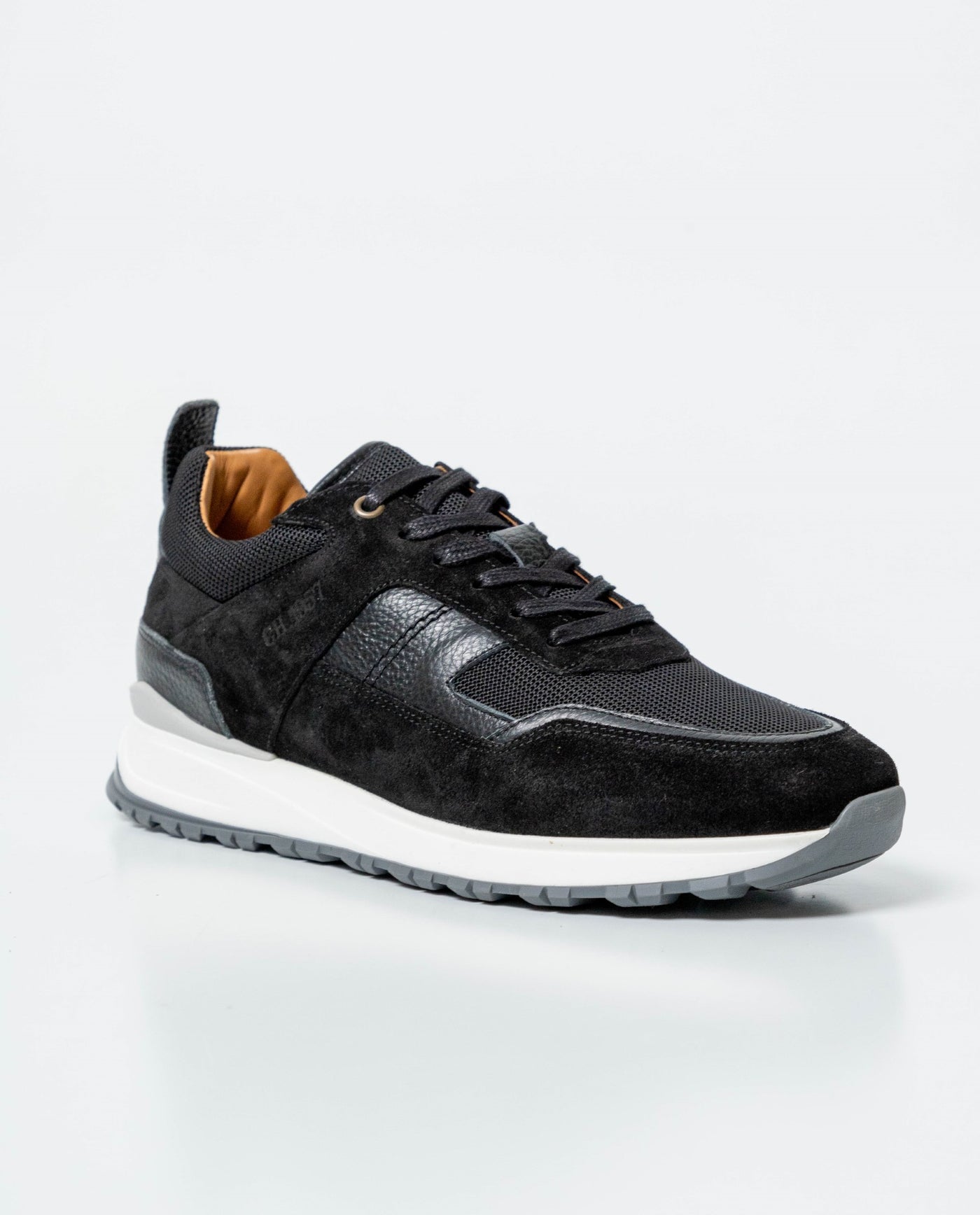 Men´s Leather Runners - Black 63_061G002_NEG194007_3