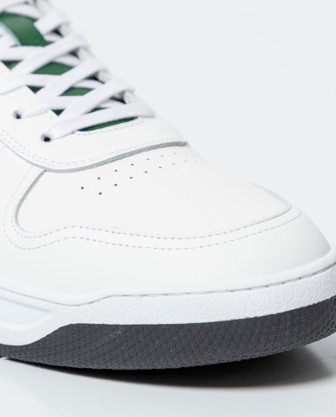 Men´s Leather Basketball-Style Sneakers - White 63_061G003_BLA110601_5