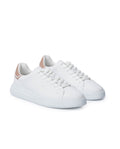 Men's Sneakers Chunky Smooth Aniline Leather Rubber Heel Counter C.57 Relief EVA Extralight - White