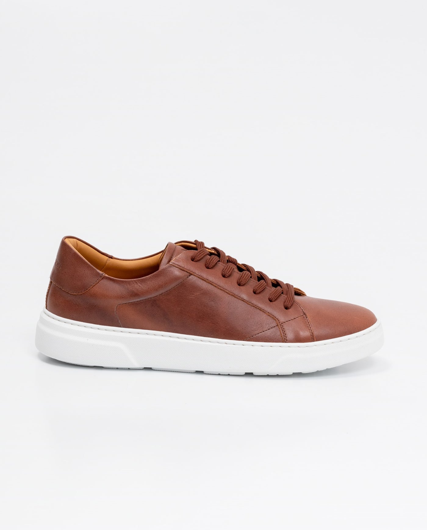 Men's Leather Minimalist Sneakers - Brown 63_062F004_CAF181028_4