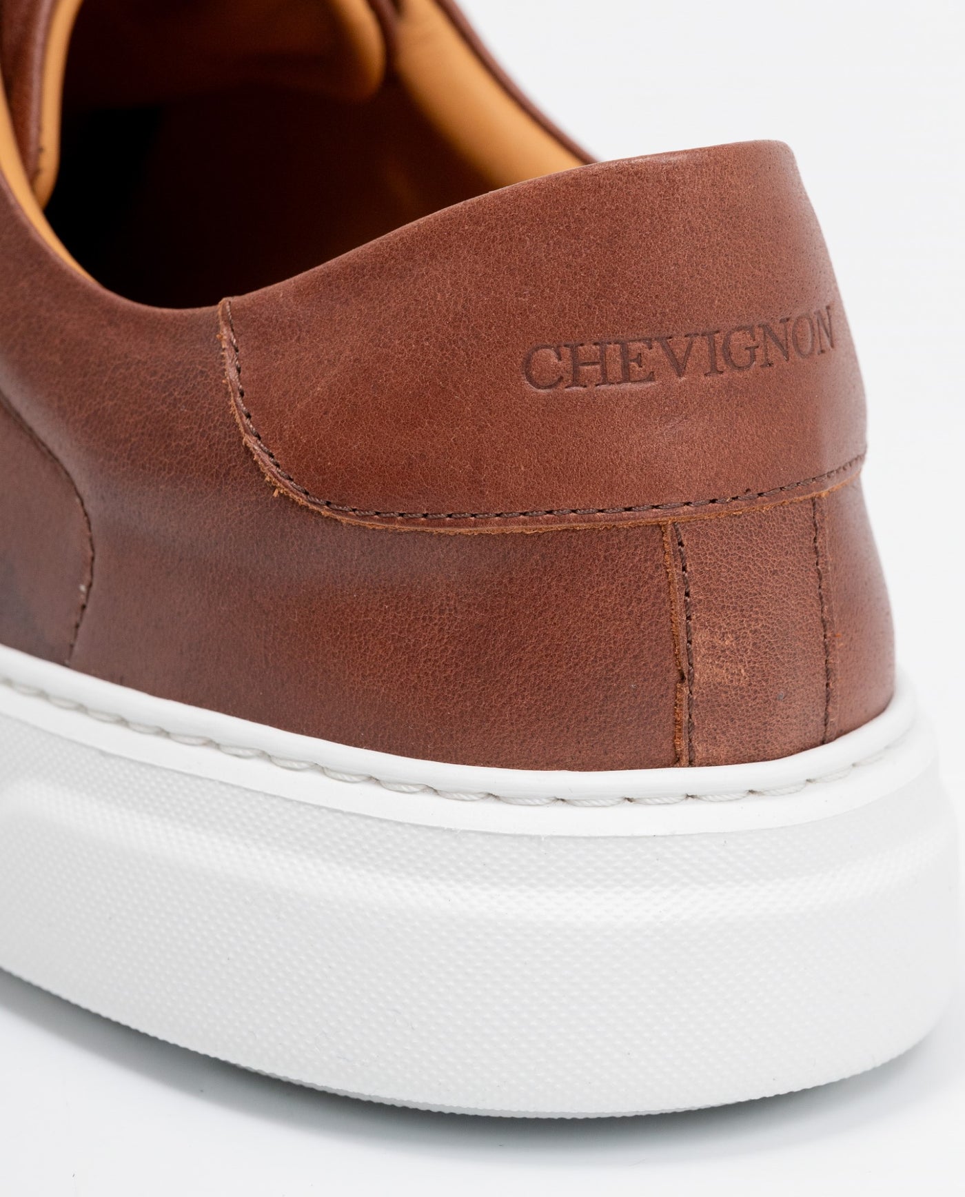 Men's Leather Minimalist Sneakers - Brown 63_062F004_CAF181028_6