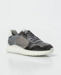 Men's Sneakers Cowhide Leather - Gray