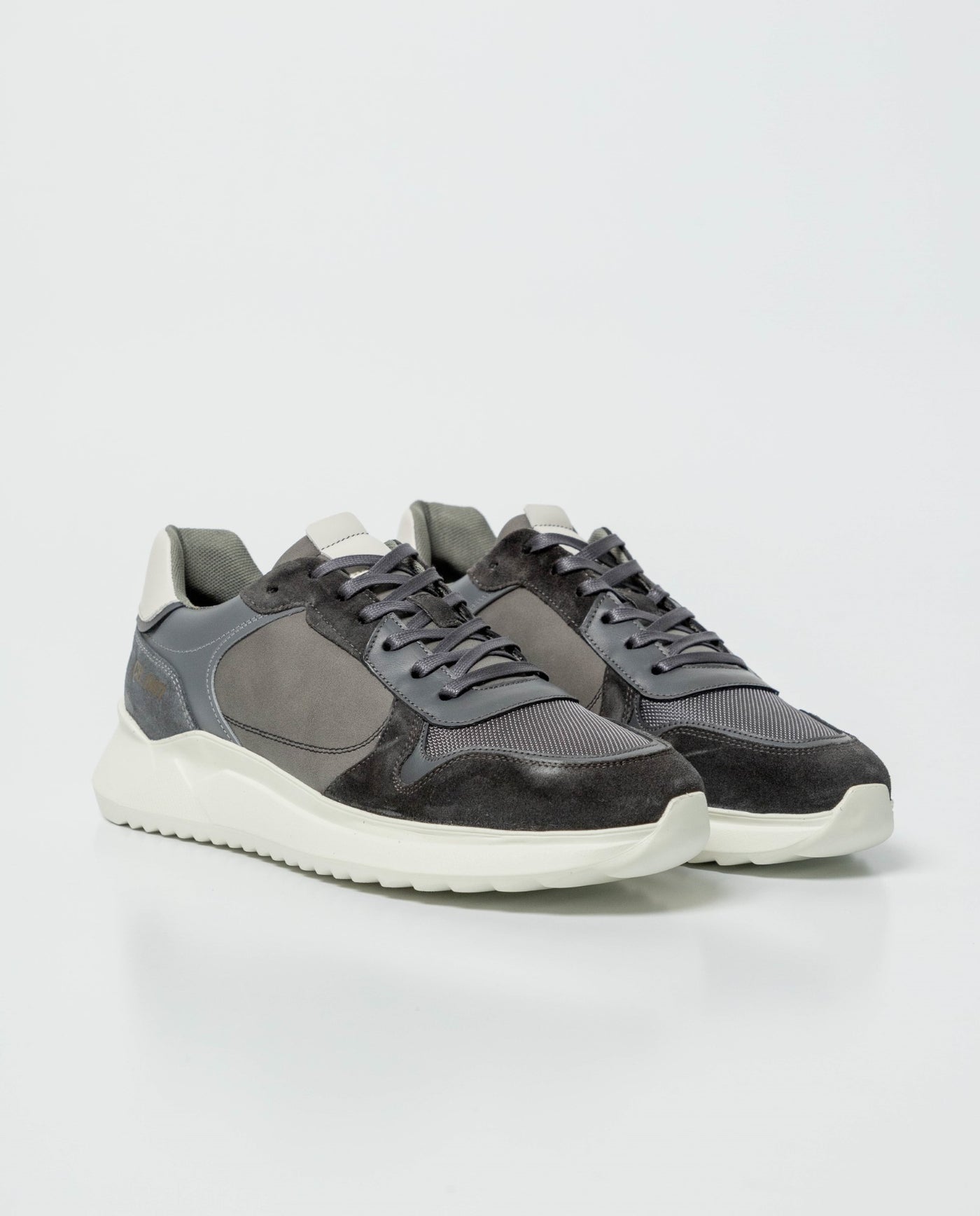 Men's Sneakers Cowhide Leather - Gray 63_062G002_GRI184005_3