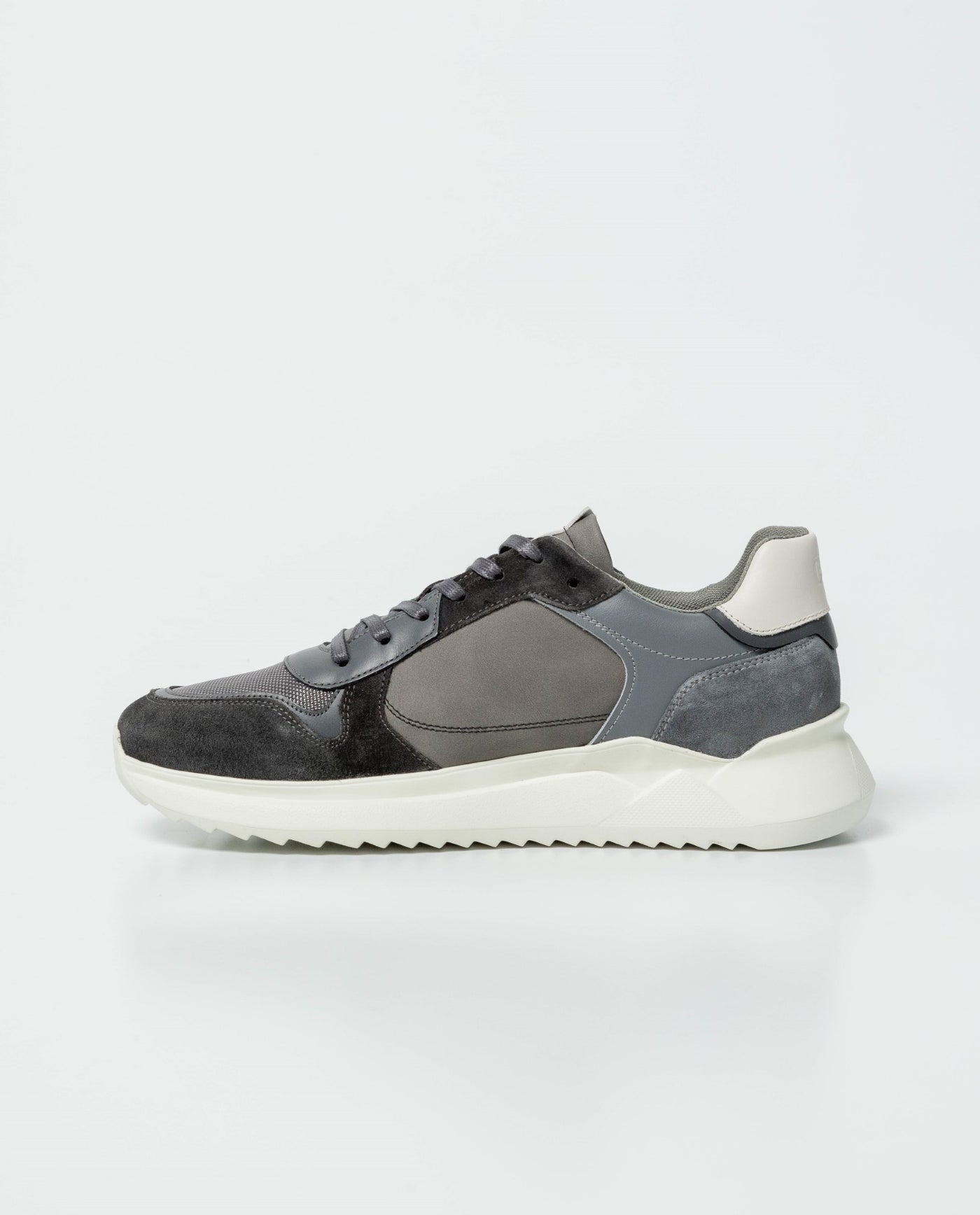 Men's Sneakers Cowhide Leather - Gray 63_062G002_GRI184005_4