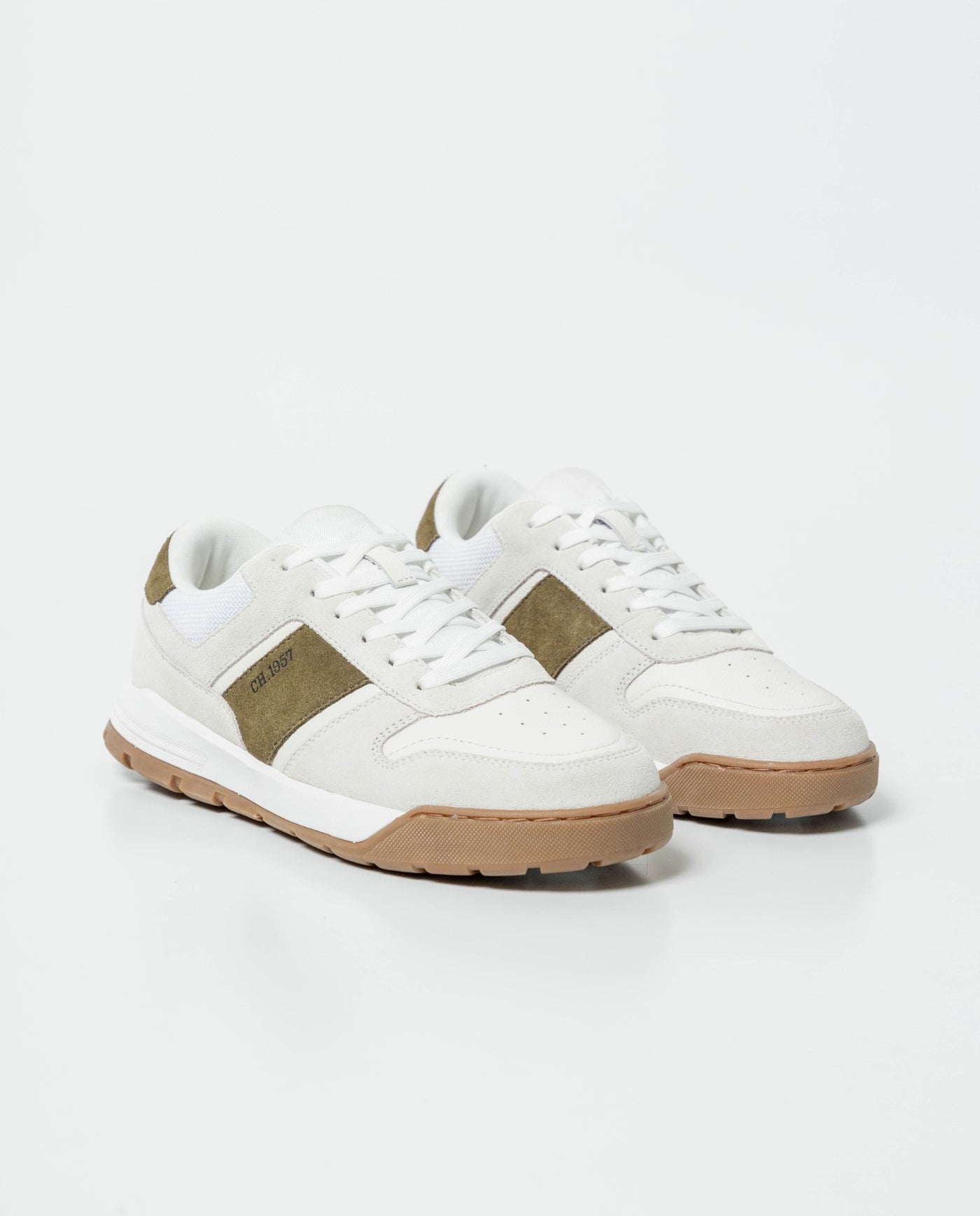 Men's Runner Style Sneakers with Bicolor Sole in Water-Repellent Suede 63_062G007_BLA110601_3