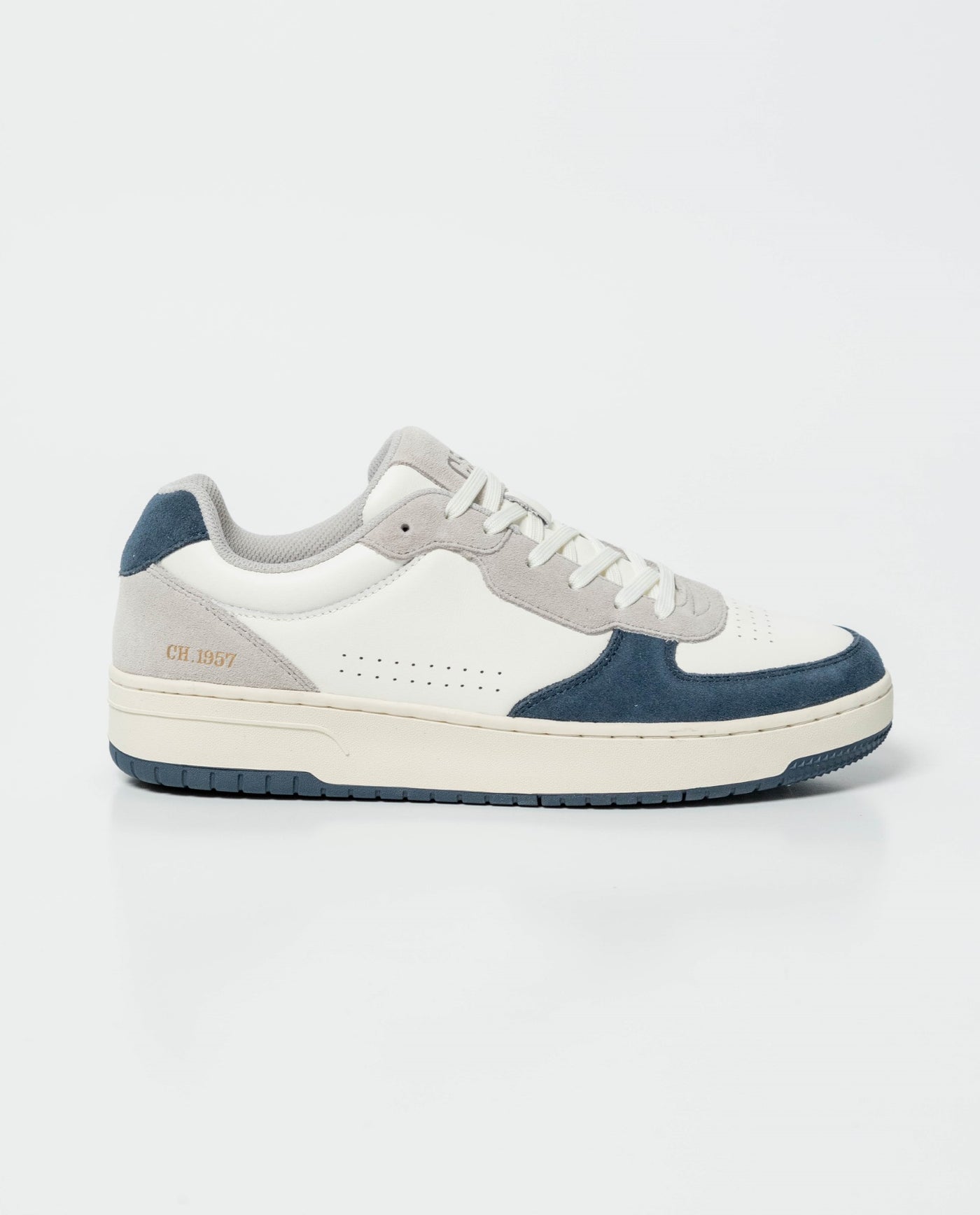 Men's Low-Top Basketball Style Sneakers with Contrast Textures 63_062G008_BLA110601_8