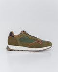 Men´s Leather Running Sneakers - Green