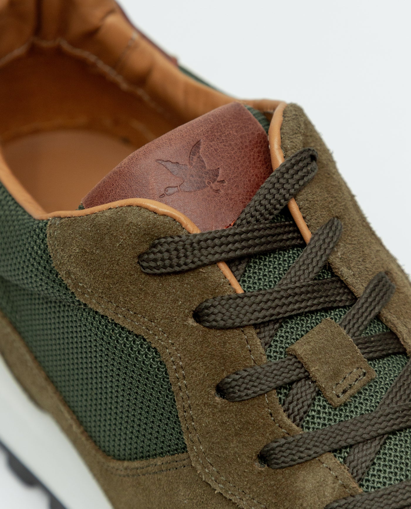 Men's Leather Runner Sneakers - Green 63_069F000_VER180538_7