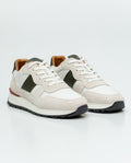 Men´s Suede Leather Runners - White