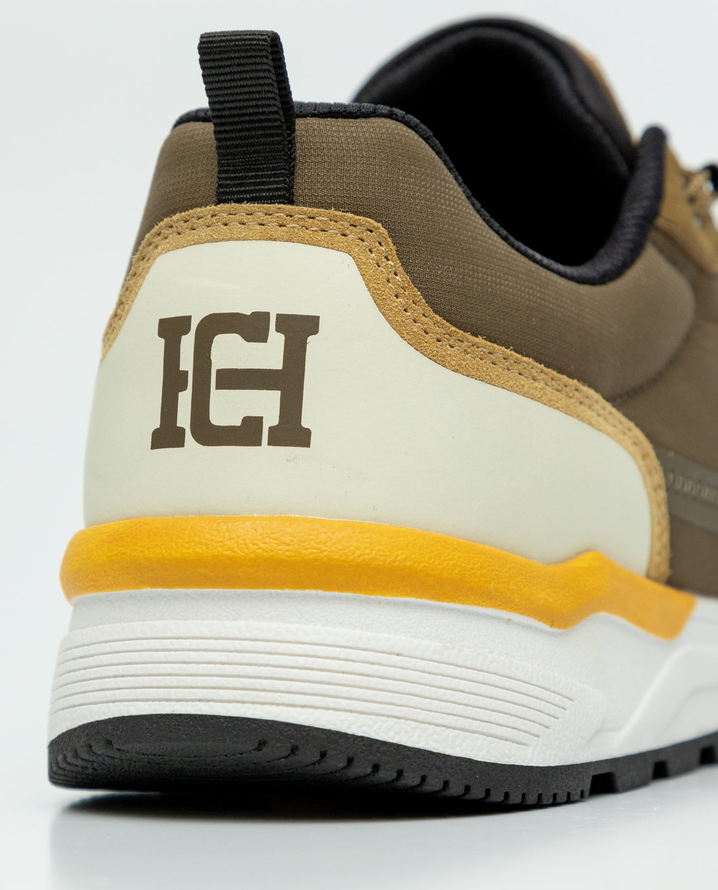 Men's Runner-Style Sneakers in Textile and Leather - Green 63_069F002_VER190622_8