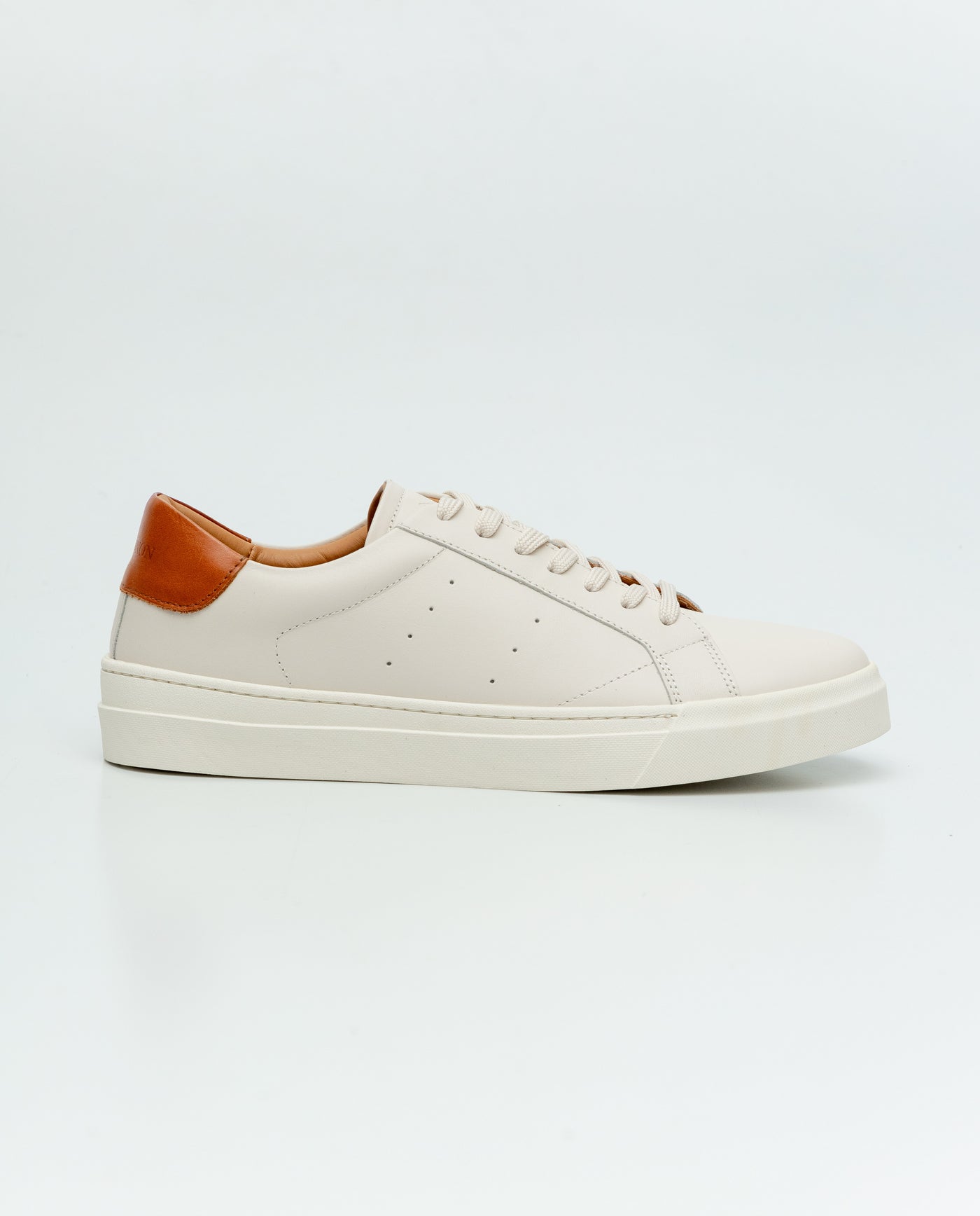 Men's Leather Court Sneakers - White 63_069F003_BLA110601_3