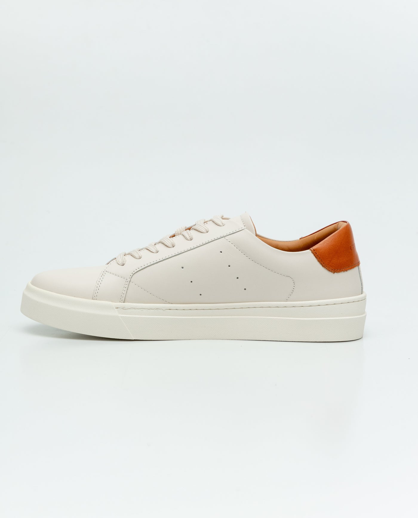Men's Leather Court Sneakers - White 63_069F003_BLA110601_5