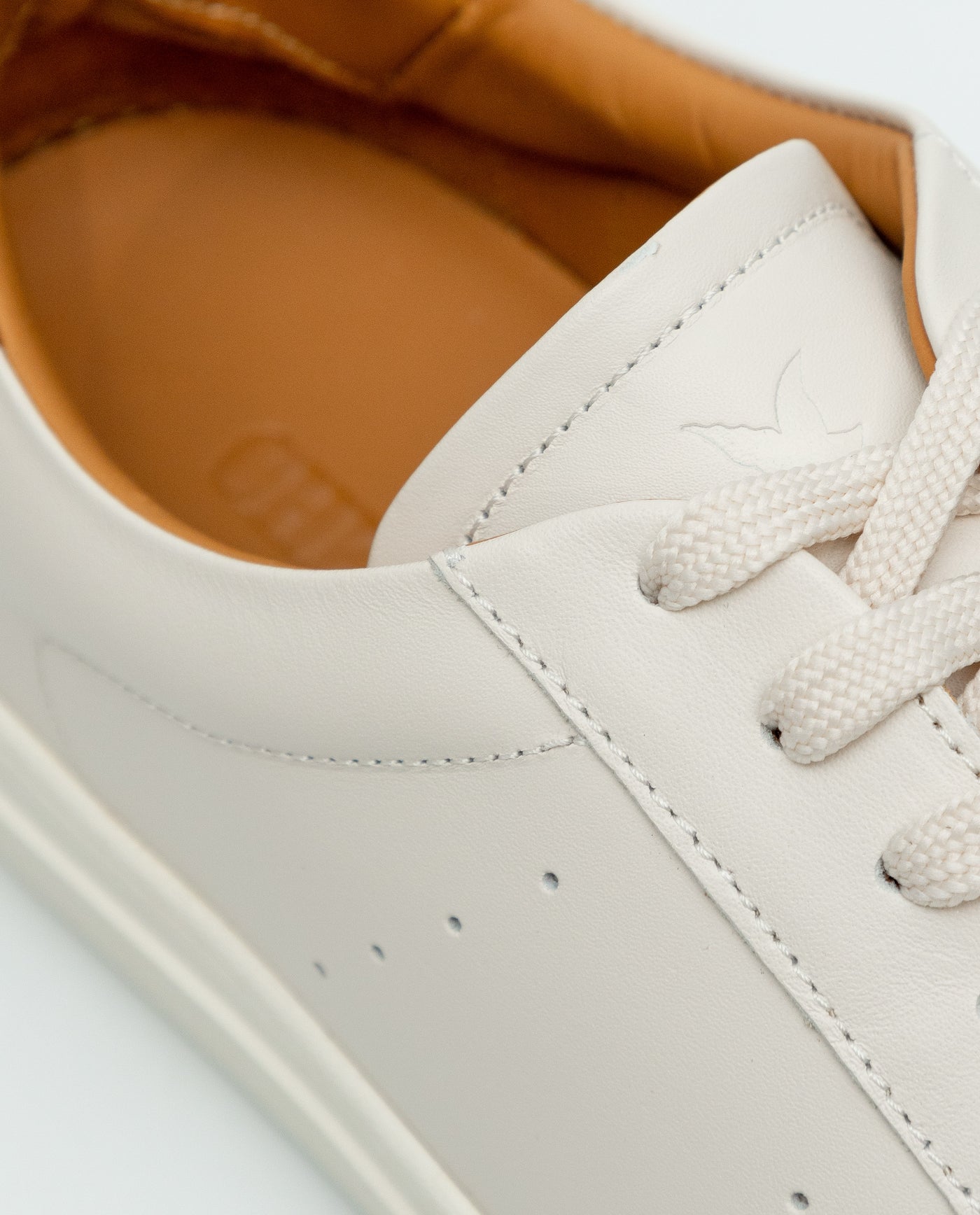 Men's Leather Court Sneakers - White 63_069F003_BLA110601_7