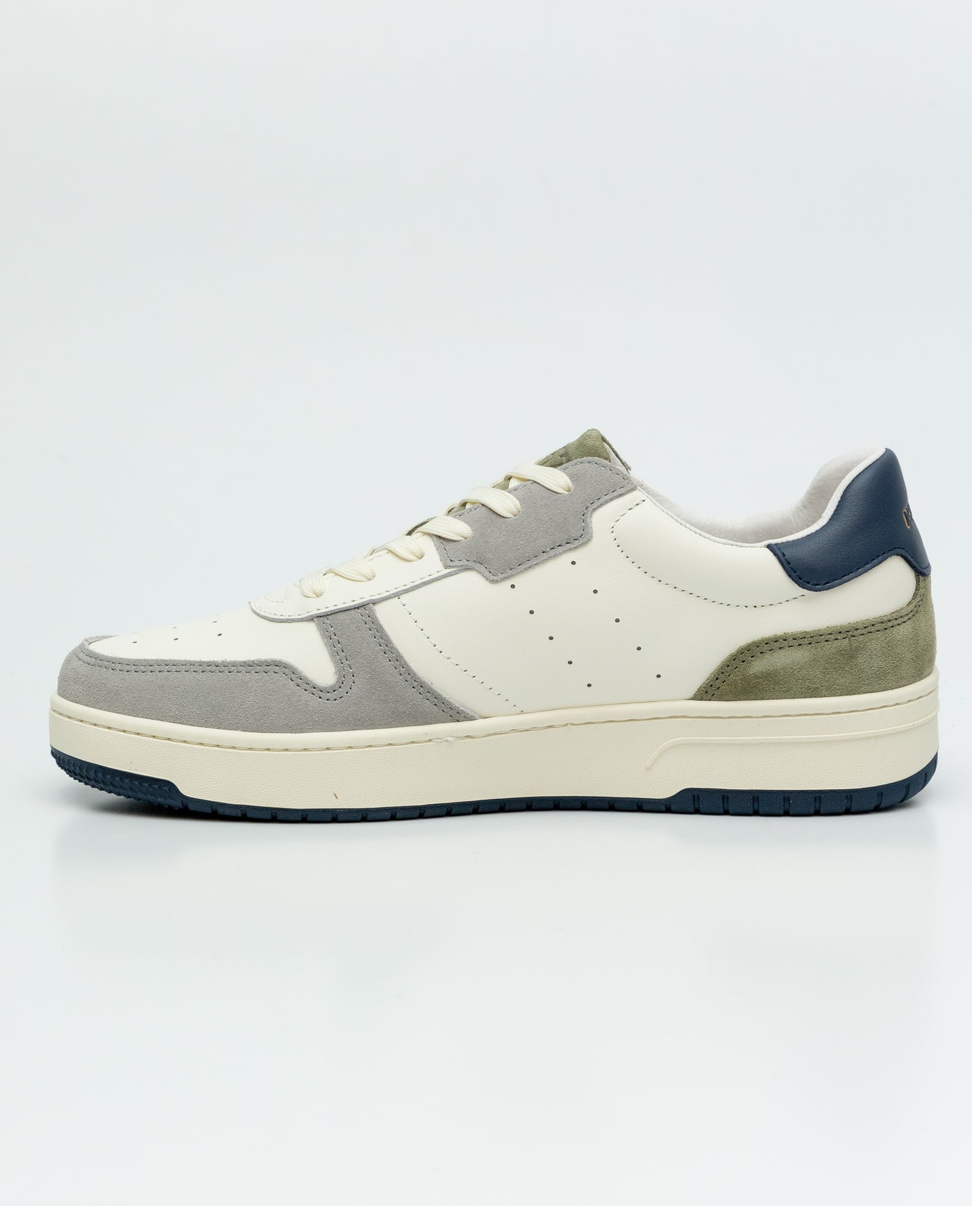 Men's Leather Basketball Sneakers - White 63_069F007_BLA110601_5