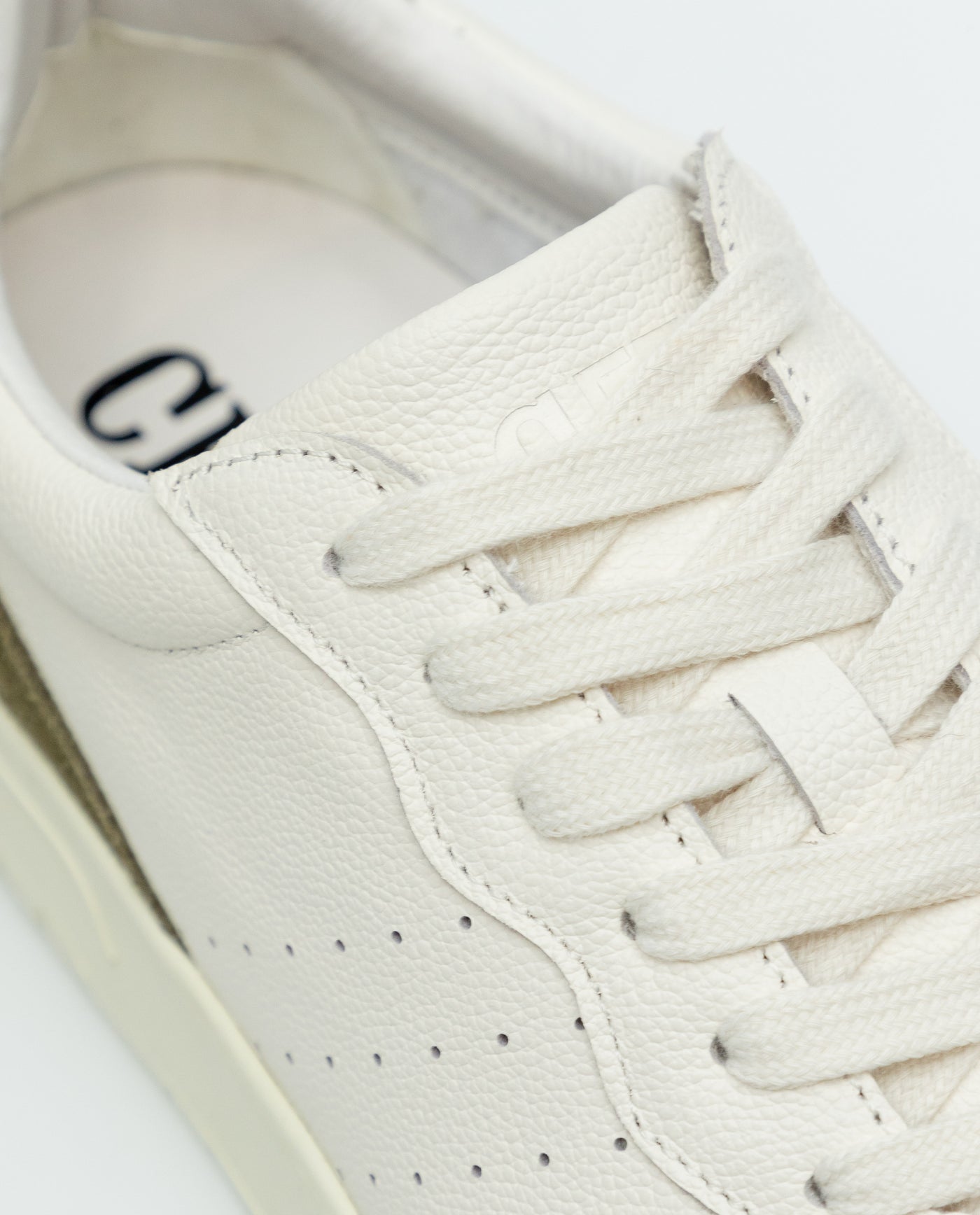 Leather Basketball-Style Sneakers for Men - White 63_069F008_BLA110601_7