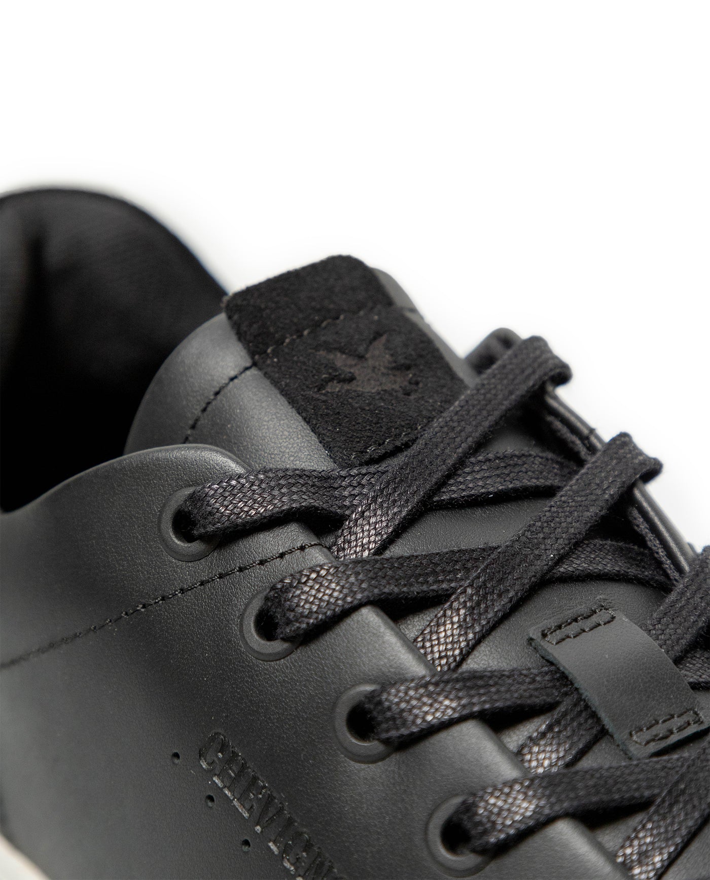 Men's Tonal Leather Court Sneakers - Black 63_069F011_NEG194007_4