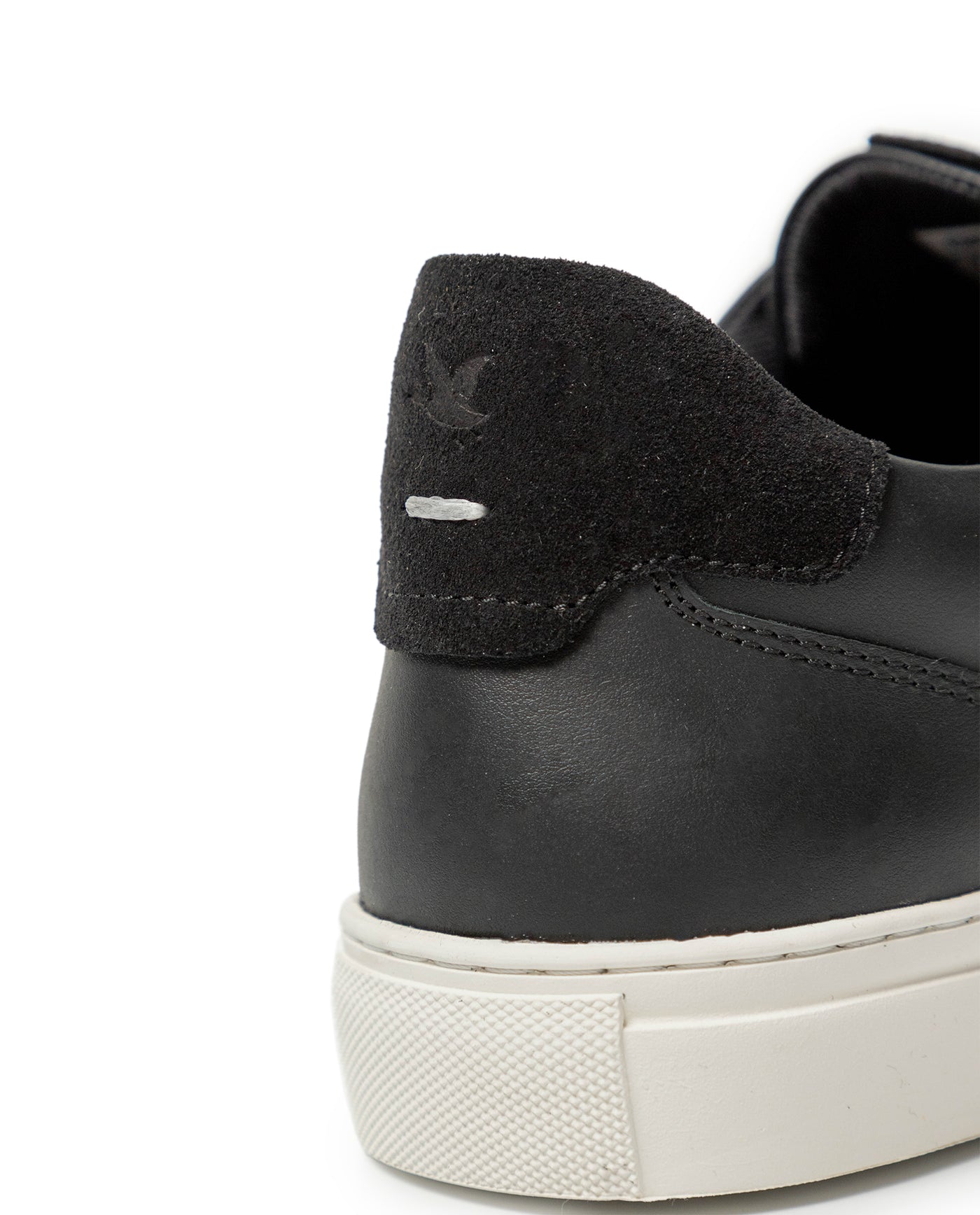 Men's Tonal Leather Court Sneakers - Black 63_069F011_NEG194007_7