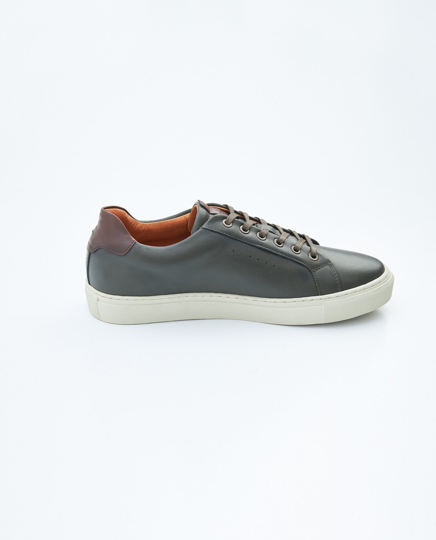 Men's Casual Leather Sneakers - Green 63_069F013_VER190414_5