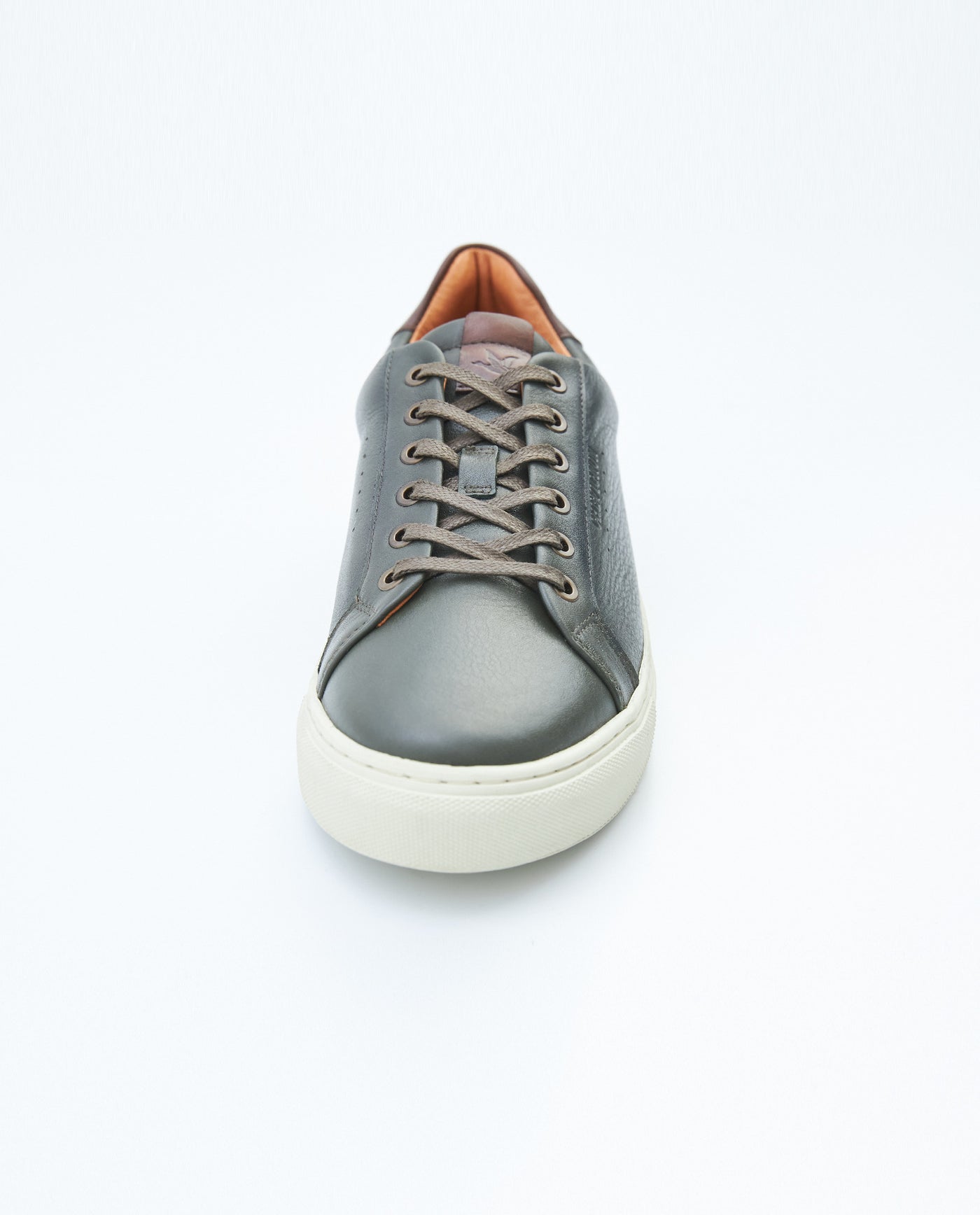 Men's Casual Leather Sneakers - Green 63_069F013_VER190414_6
