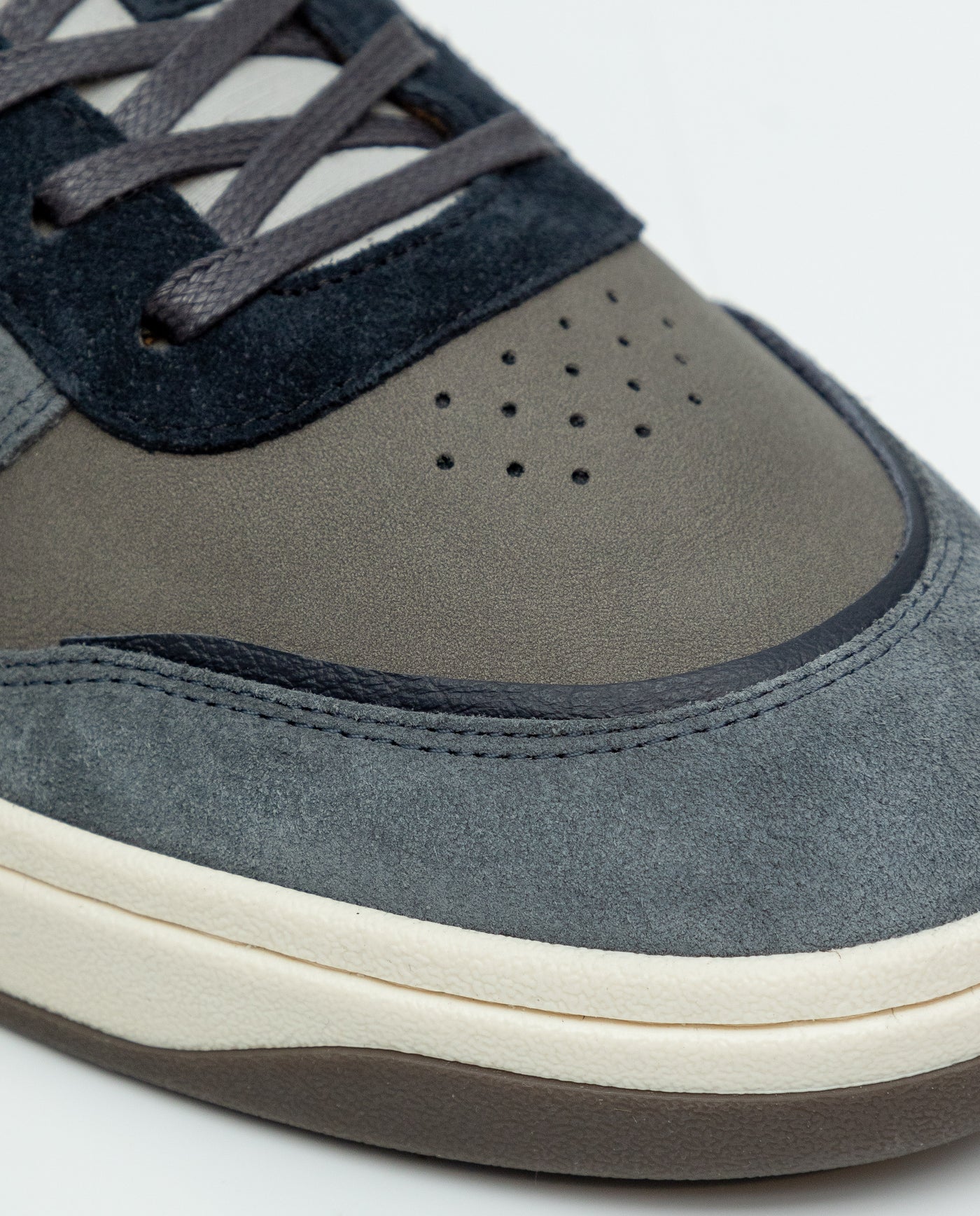 Leather Basketball-Style Sneakers for Men - Blue 63_069F014_AZU184215_6