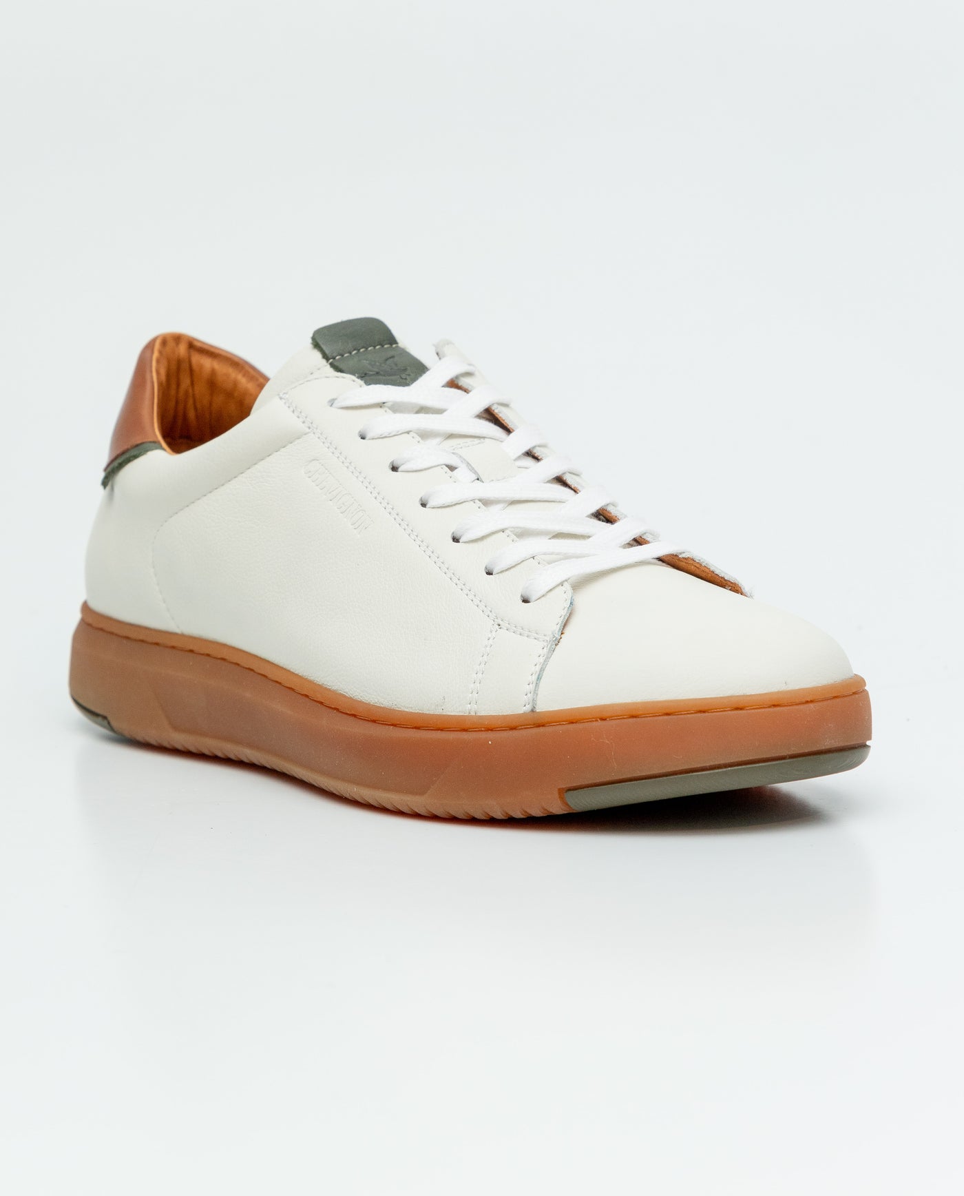 Men's Casual Leather Sneakers - White 069F015 - 3