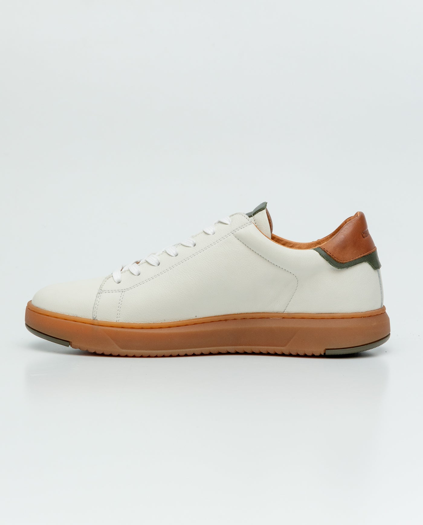 Men's Casual Leather Sneakers - White 069F015 - 4