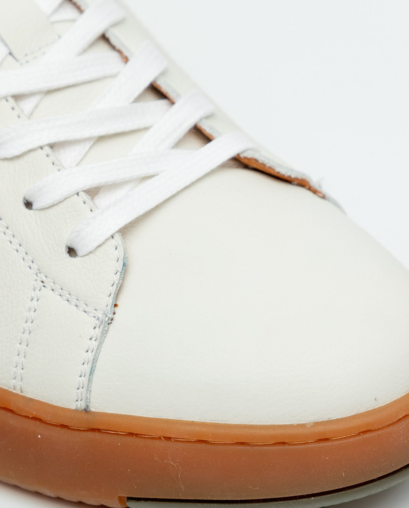 Men's Casual Leather Sneakers - White 069F015 - 5