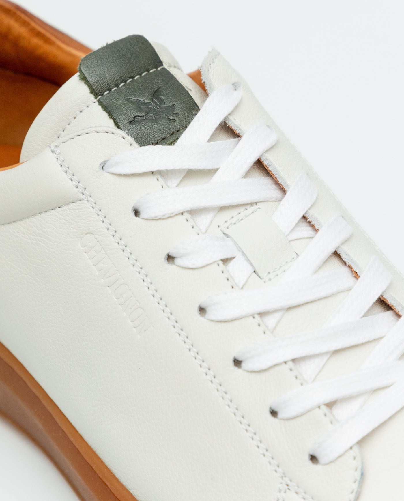 Men's Casual Leather Sneakers - White 069F015 - 6