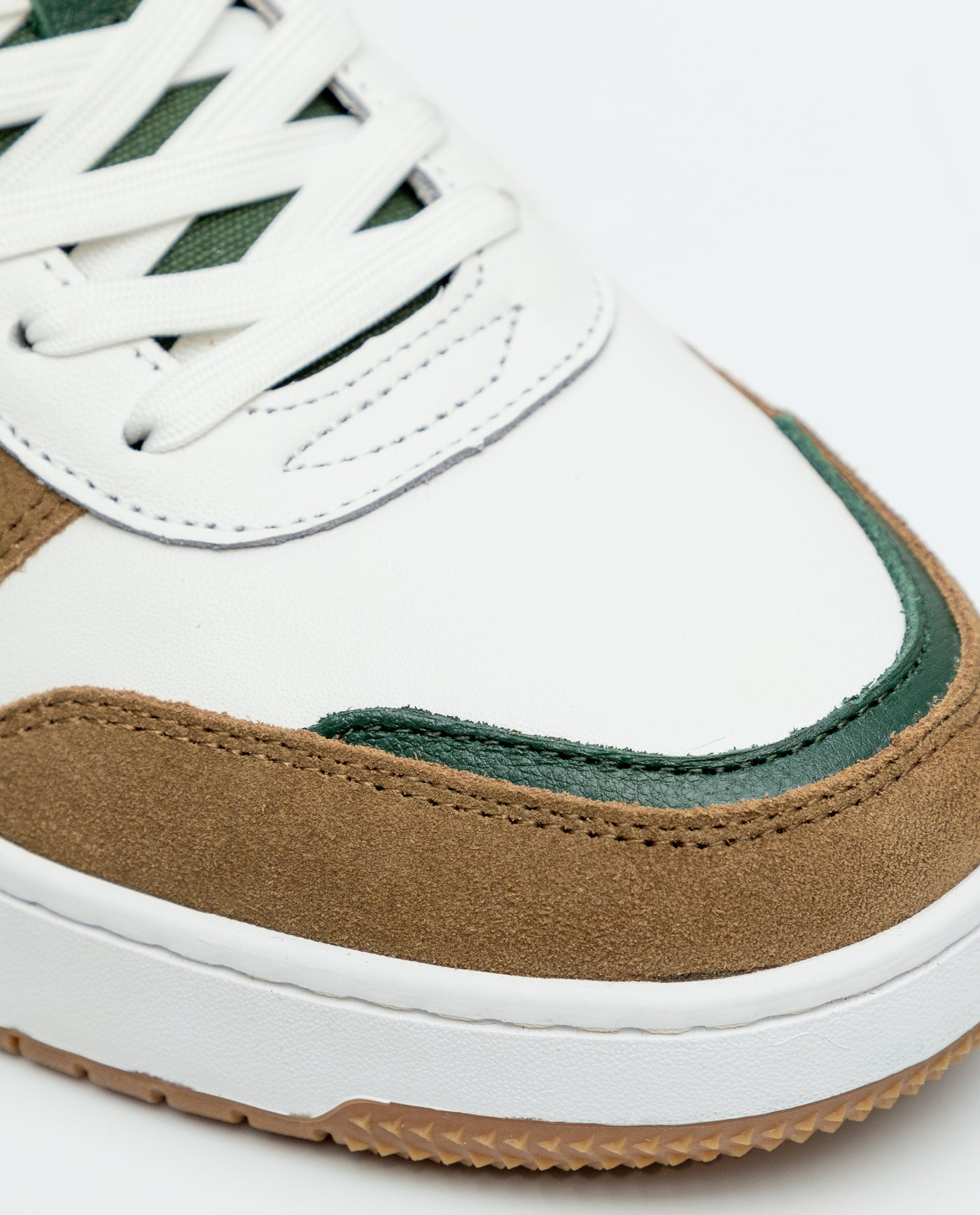 Leather Basketball-Style Sneakers for Men - White 63_069F016_BLA110601_6
