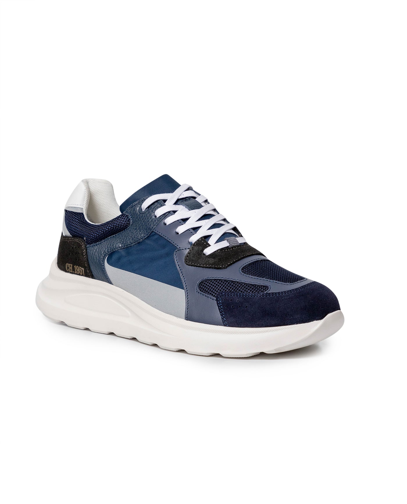 Men's Runner Style Sneakers - Blue 63_069G000_AZU194028_3